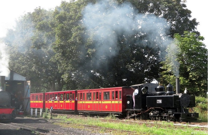 Baldwin 4-6-0T No. 778 departs Pages Park